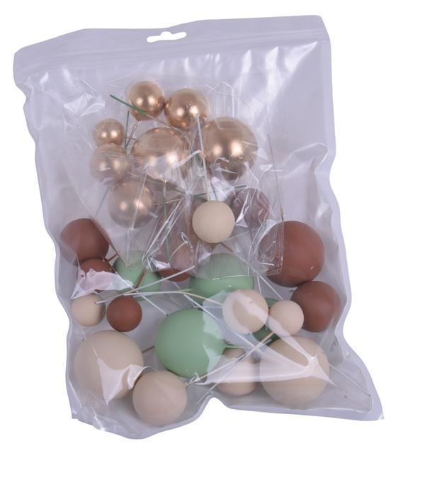 Dekoracija burbulai spalvų mix