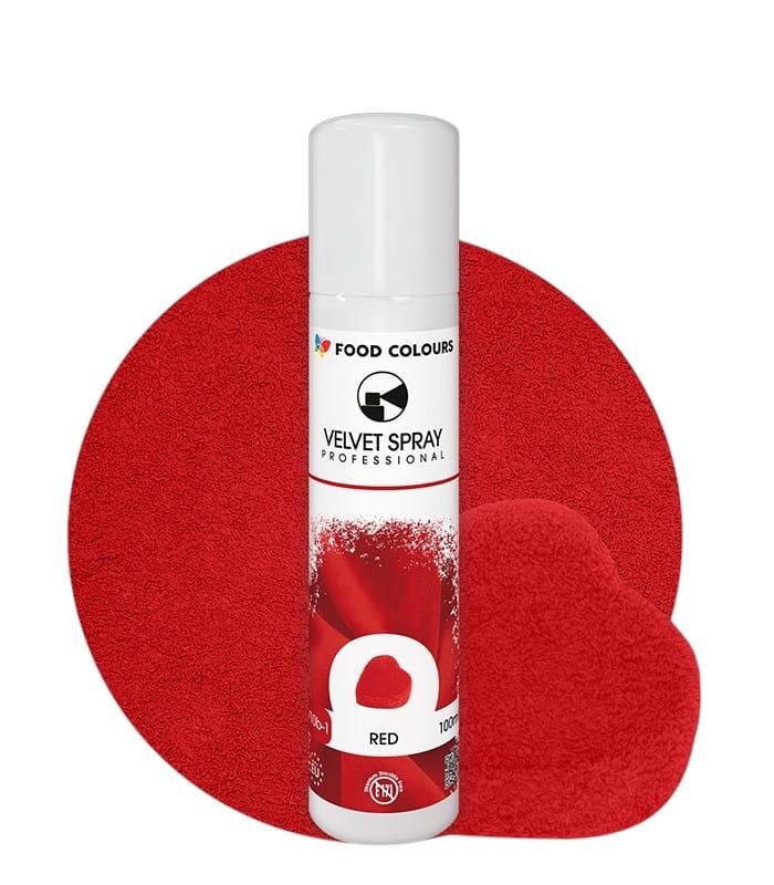 Purškiamas 100ml Velvetas RED (raudona) spalva 