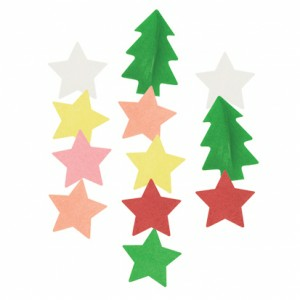Dekoracija vaflinės Kalėdinės eglutės/žvaigždutės mix