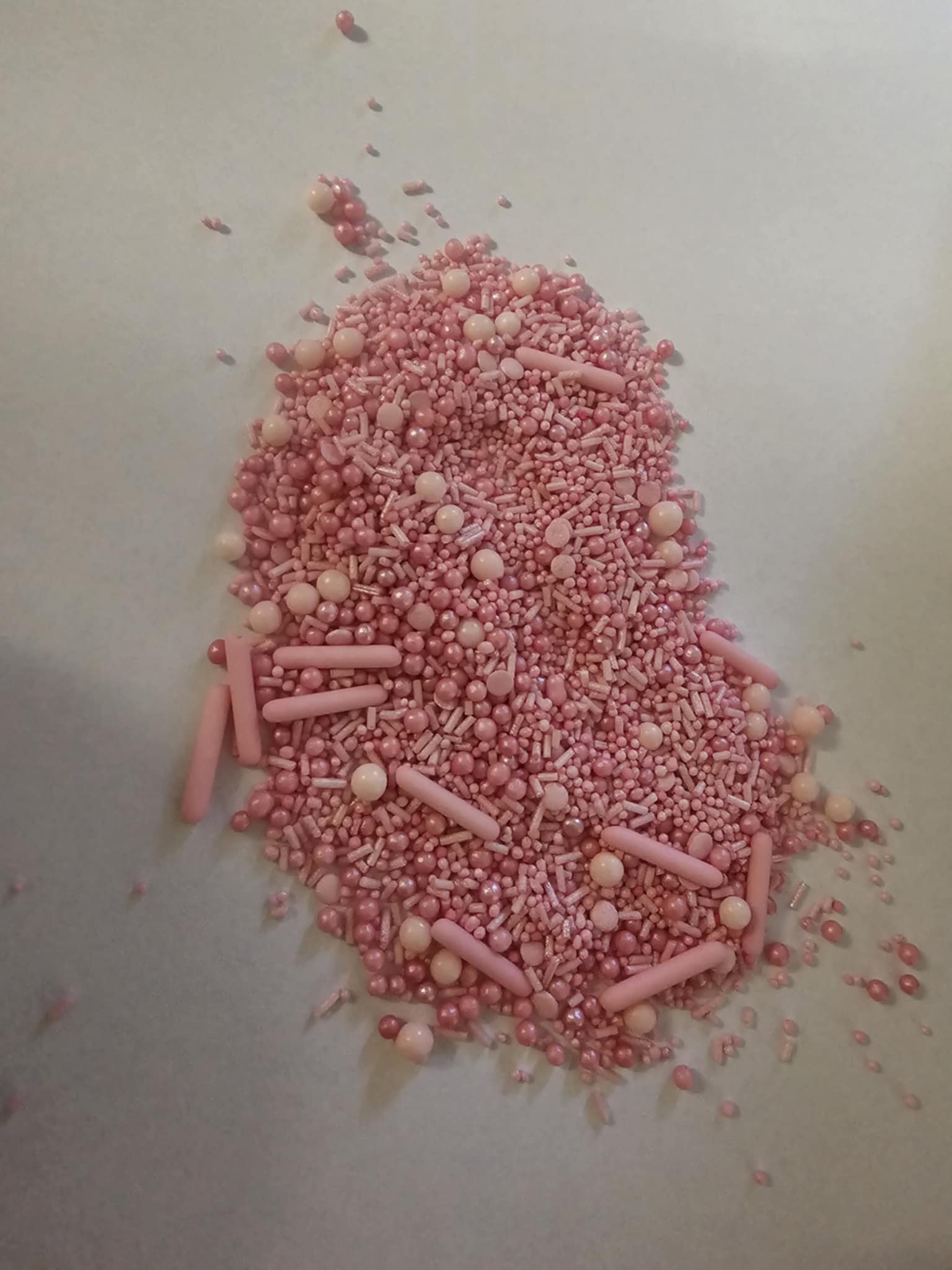Pabarstukai BABY rožinės spalvos mix 50gr