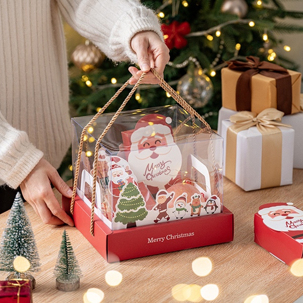 Dėžutė skaidri Kalėdinė 