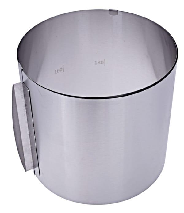 Metalinė torto forma reguliuojamas žiedas H 17cm Land 