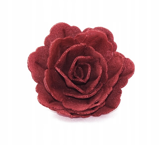 Gėlė vaflinė Kinietiška rožė raudona (15vnt.pakuotėje)