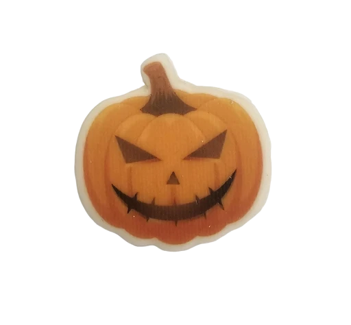 Dekoracija Moliūgas Halloween pagaminta iš modeliavimo masės (5vnt)