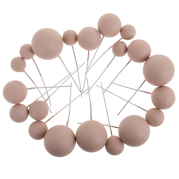 Dekoracija burbulai smėlio spalva