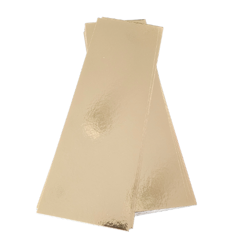 Vyniotinio/kekso padėklas 37,5x12,5cm auksinis  2 mm