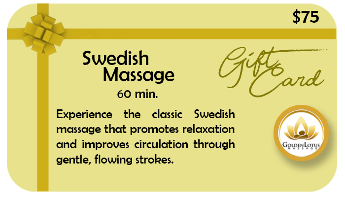 Swedish Massage 60 min