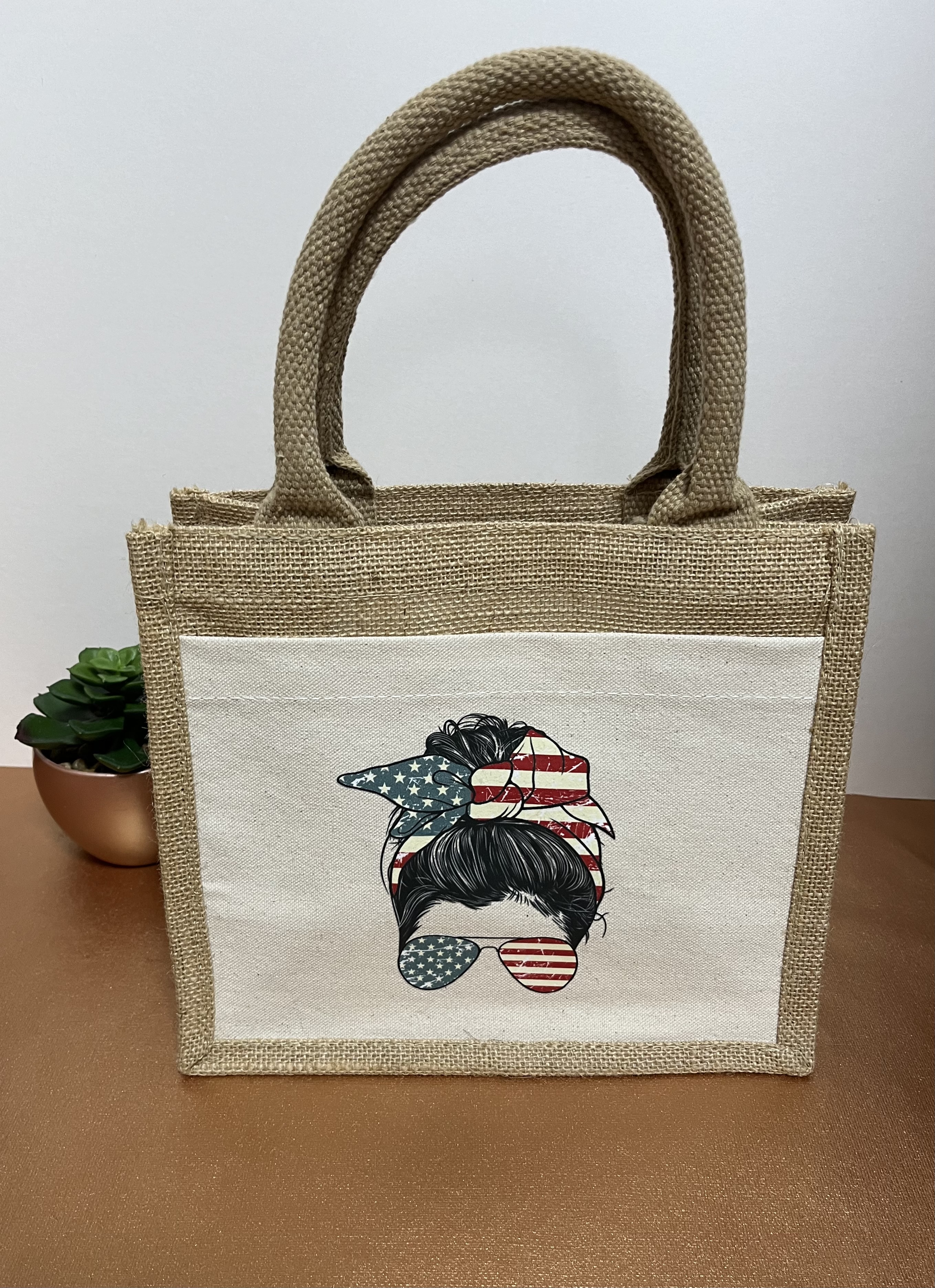 Sac en toile de jute "Woman"