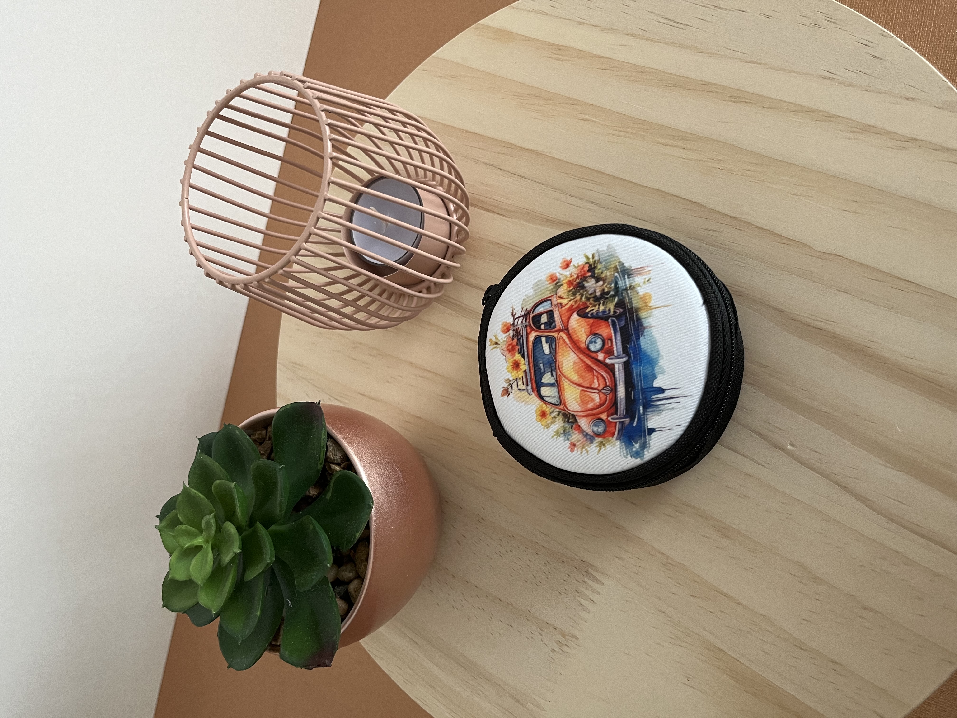 Porte monnaie rond "Cox"