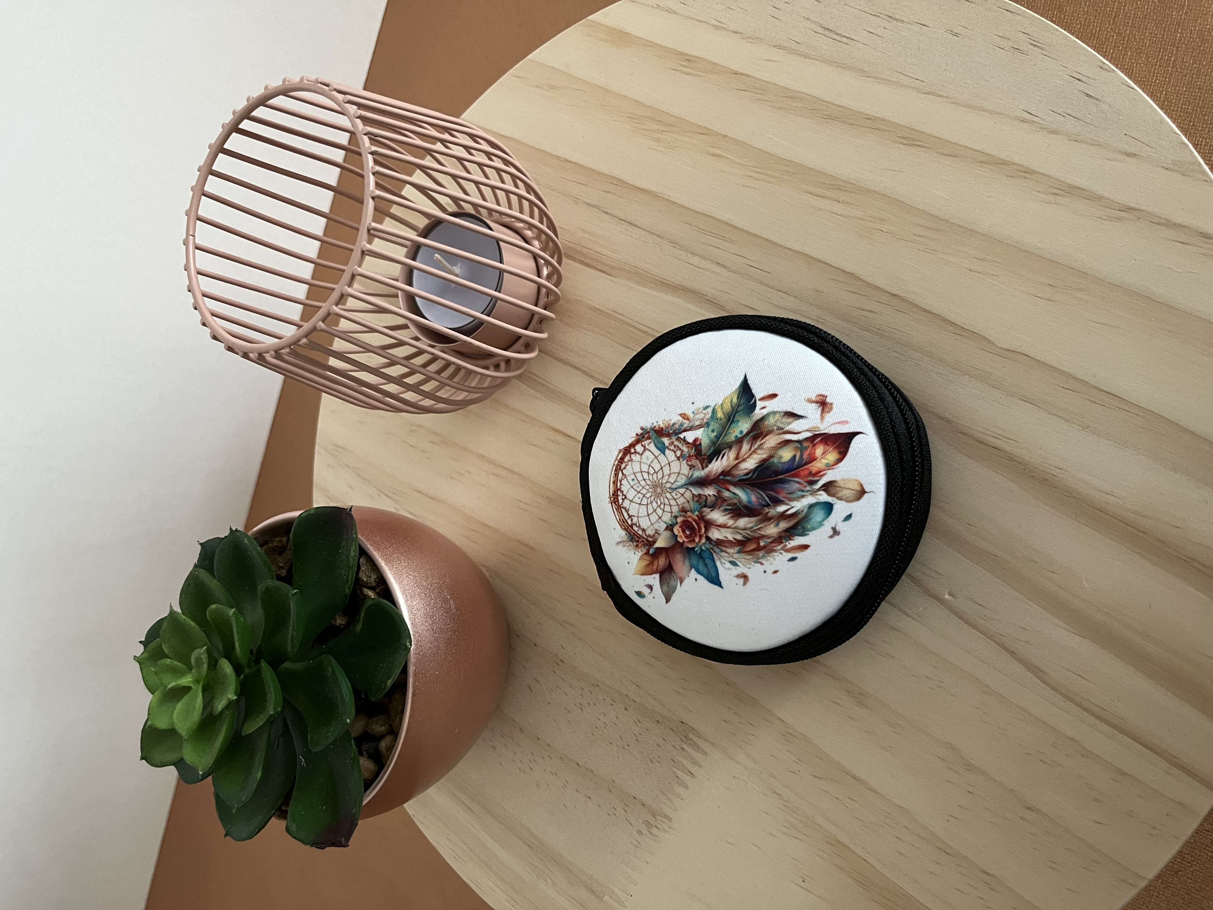 Porte monnaie rond "Attrape rêves"