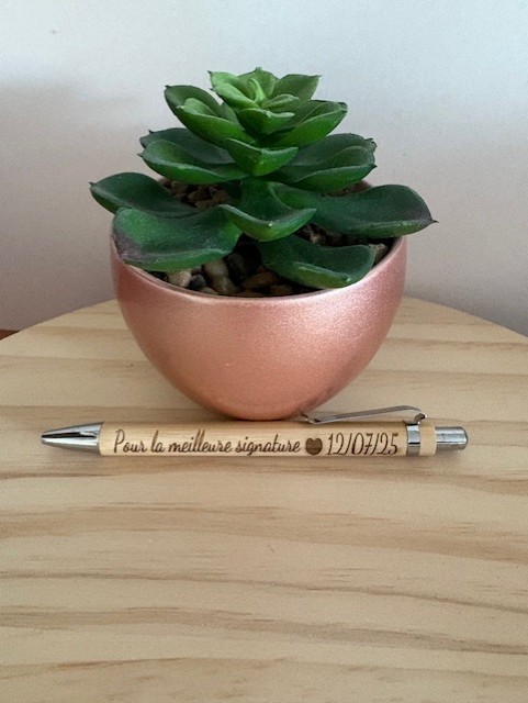 Stylo bambou Spécial "Mariage"