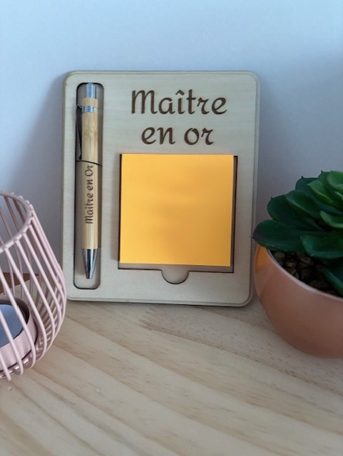 Bloc-notes "Maître en or"