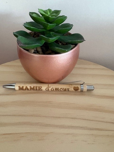 Stylo bambou "mamie d'amour"