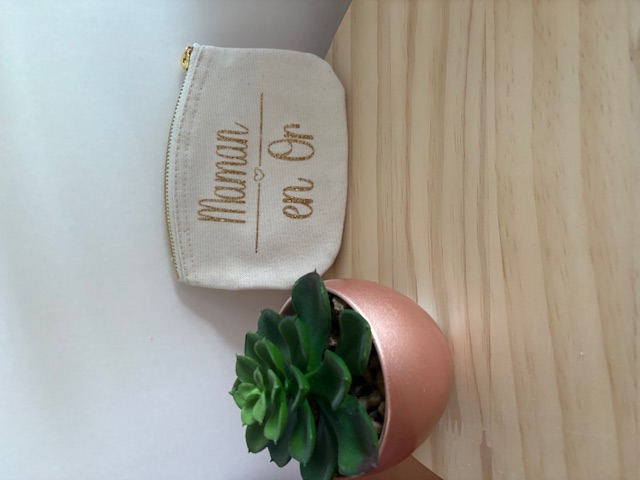 Porte monnaie "maman en or"