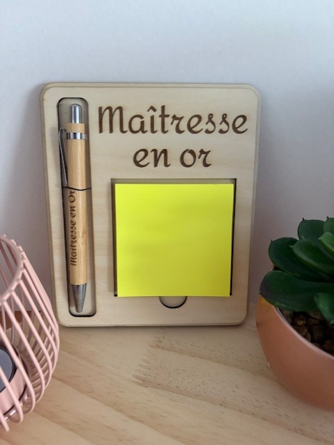 Bloc-notes "Maîtresse en or"