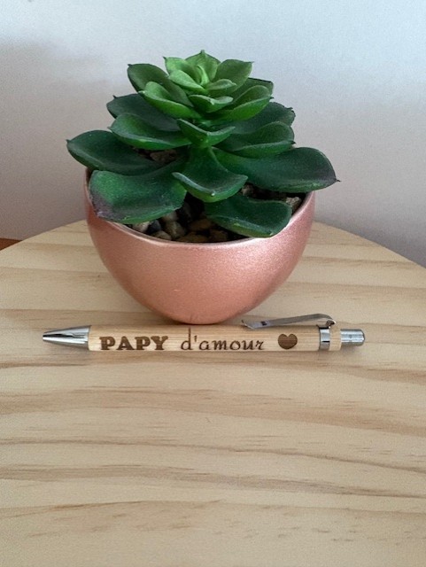 Stylo bambou "papy d'amour"