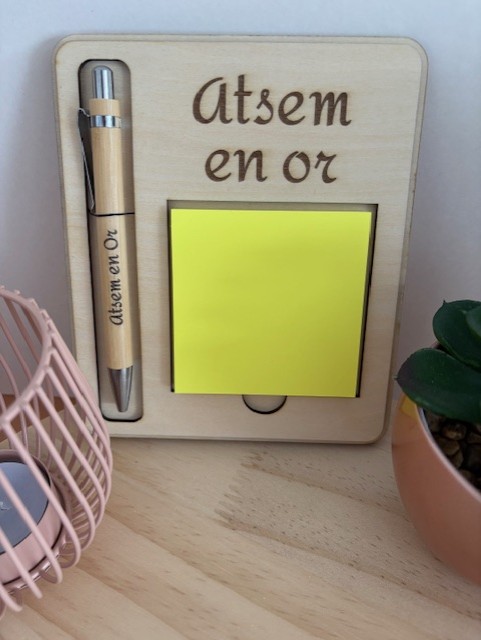 Bloc-notes "Atsem en or"