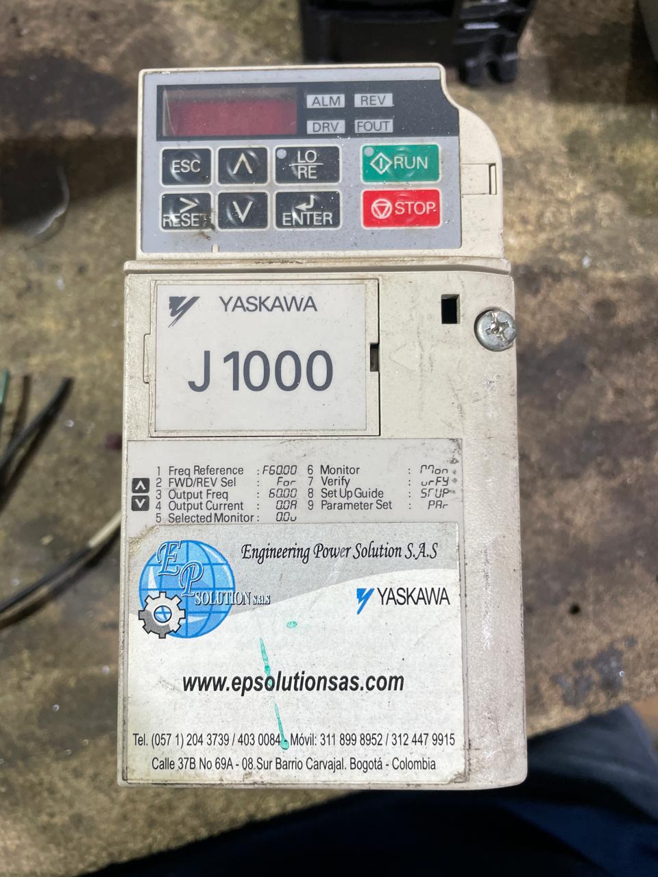 Variador Yaskawa J1000 de 0.75kW