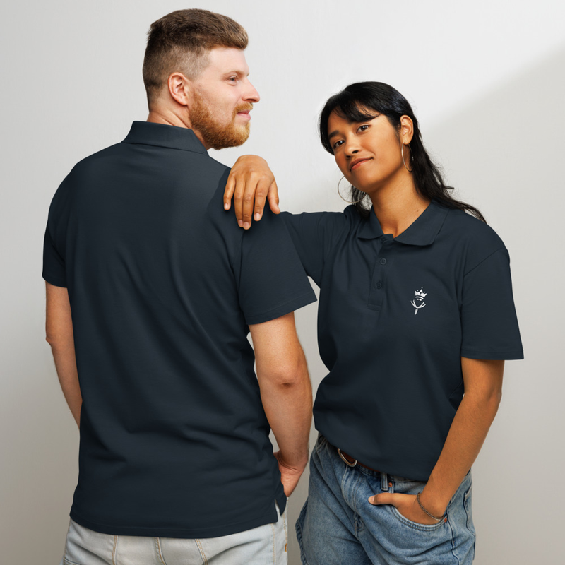 Crown-Rogue White Logo Polo