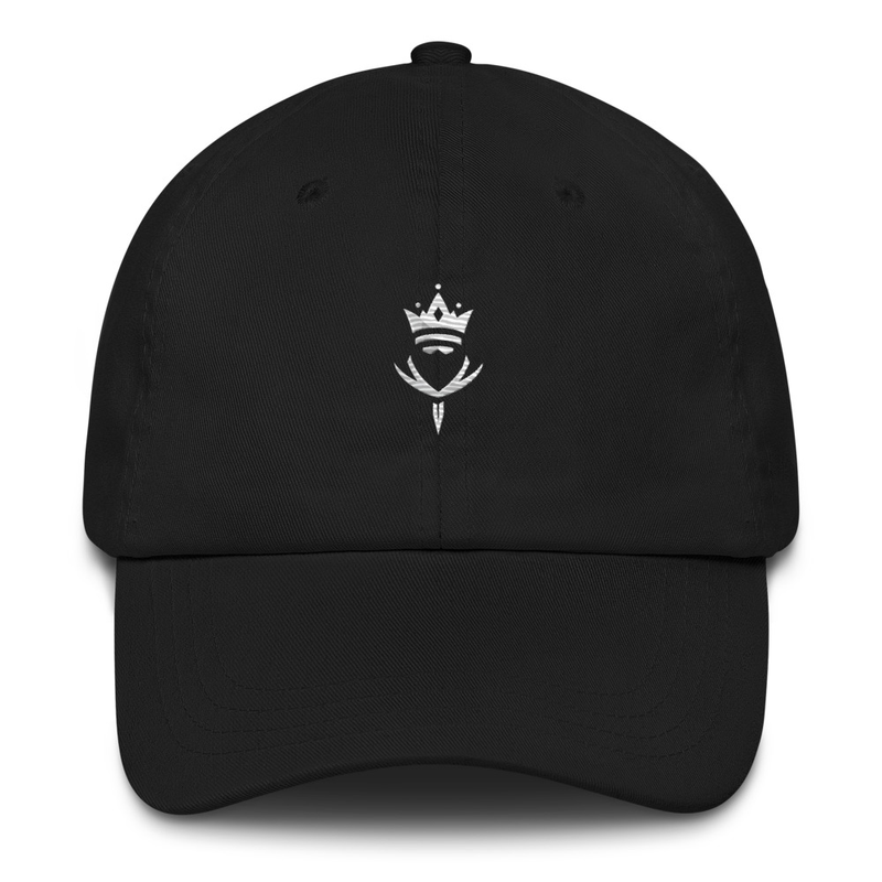 Crown-Rogue White Logo Dad hat