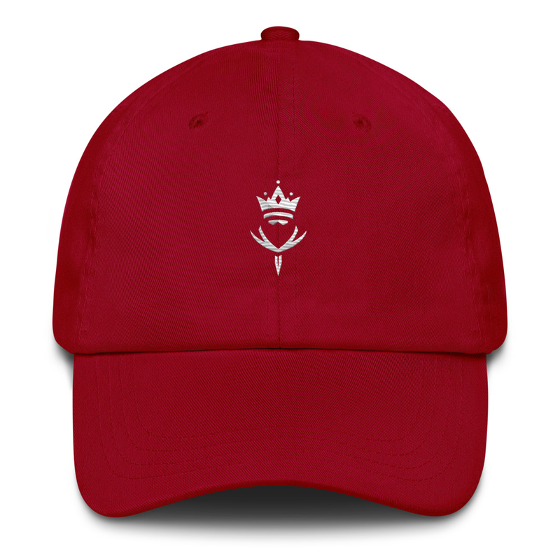 Crown-Rogue White Logo Dad hat
