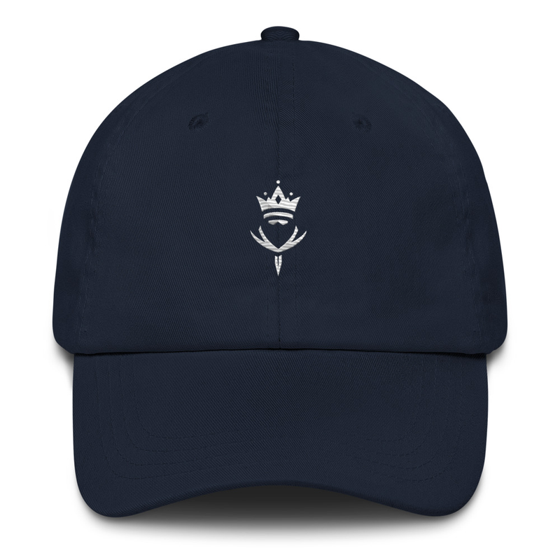 Crown-Rogue White Logo Dad hat