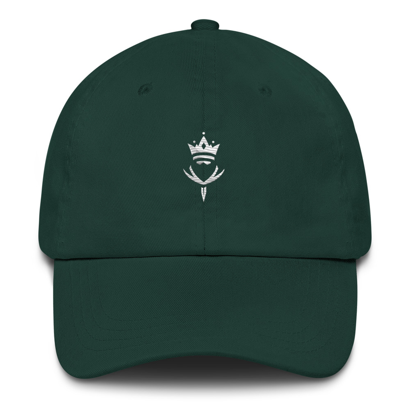 Crown-Rogue White Logo Dad hat