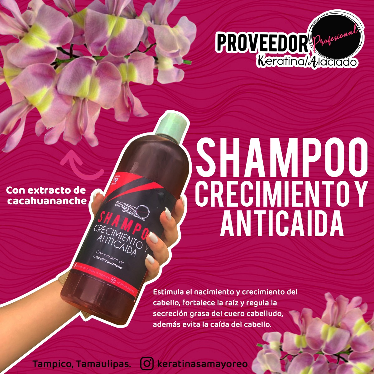 Shampoo de cremiento y anticaida 