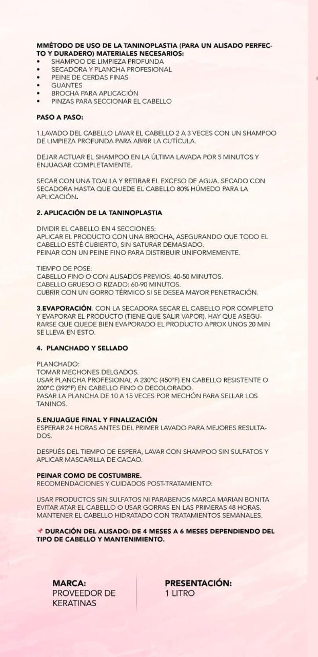 Taninoplastía Anticaida 