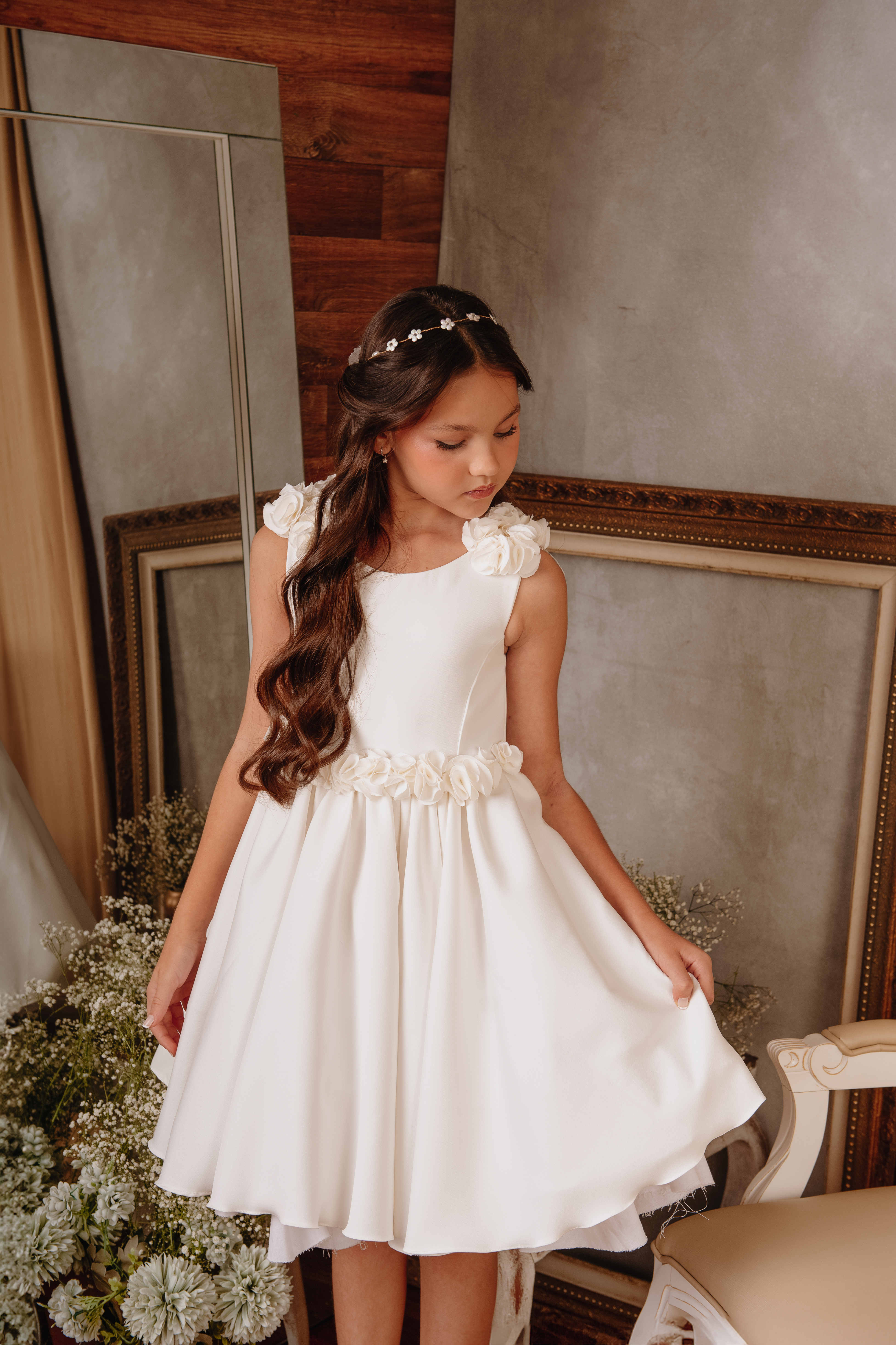 Vestido de Dama de Honra GIGI com flores