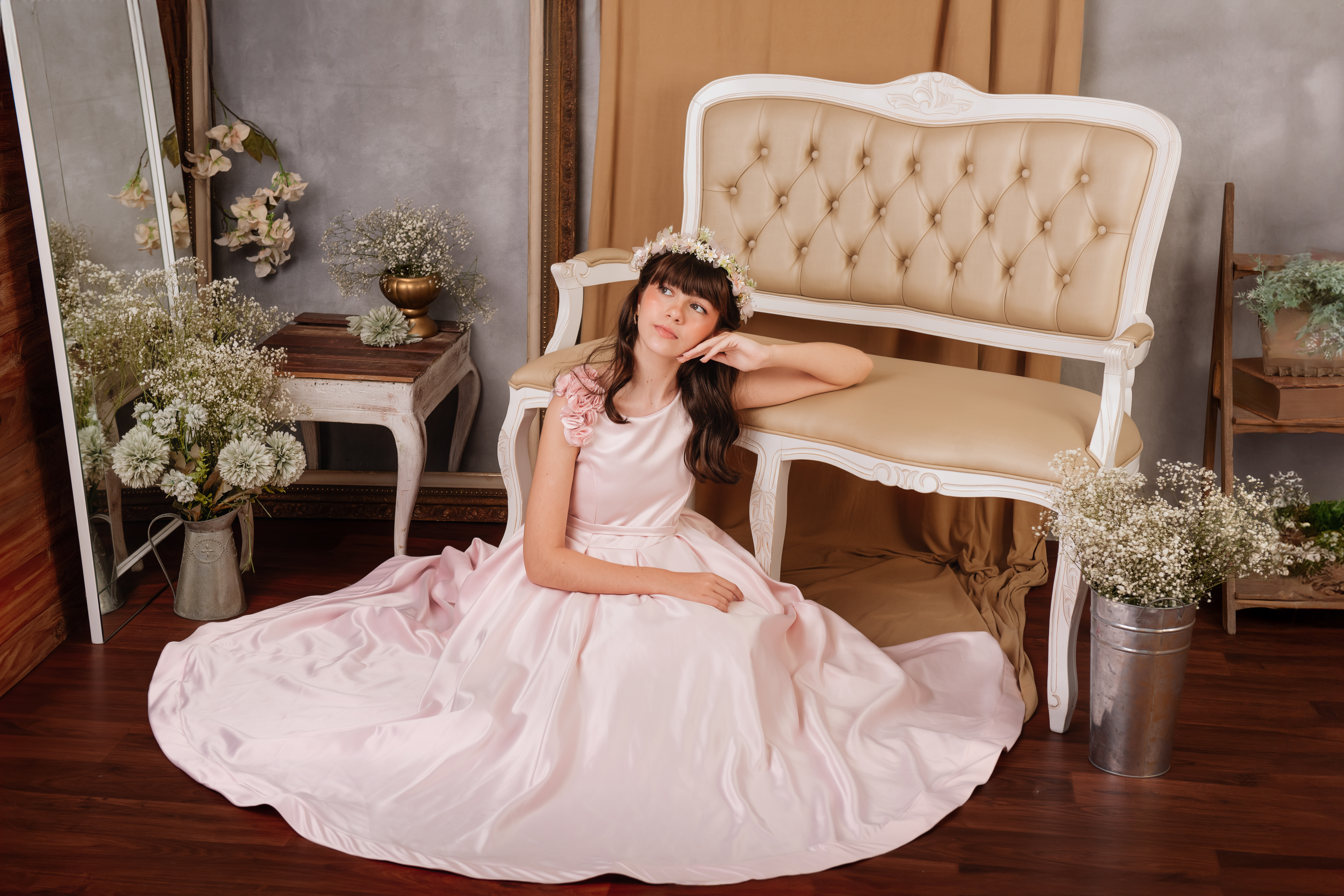 Vestido de festa infantil de gala