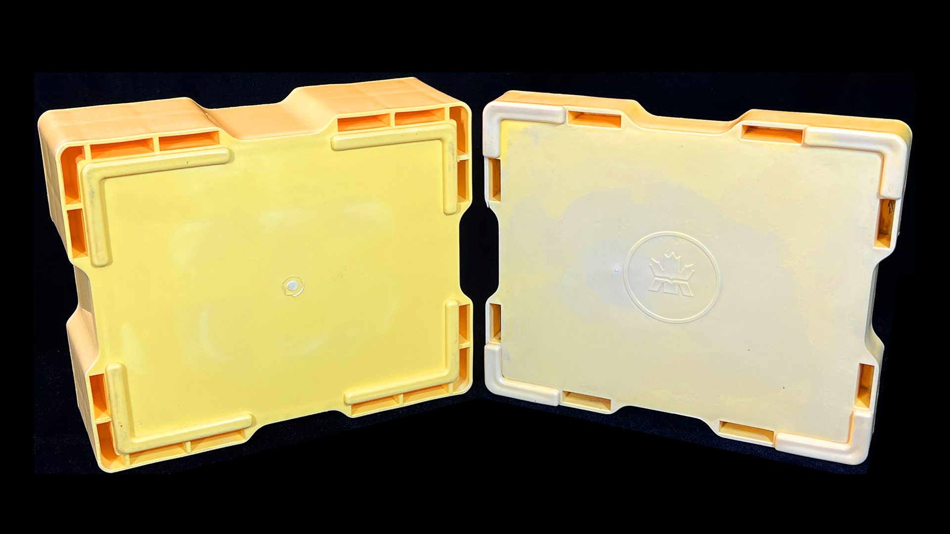 Empty Yellow Royal Canadian Mint Monster Boxes