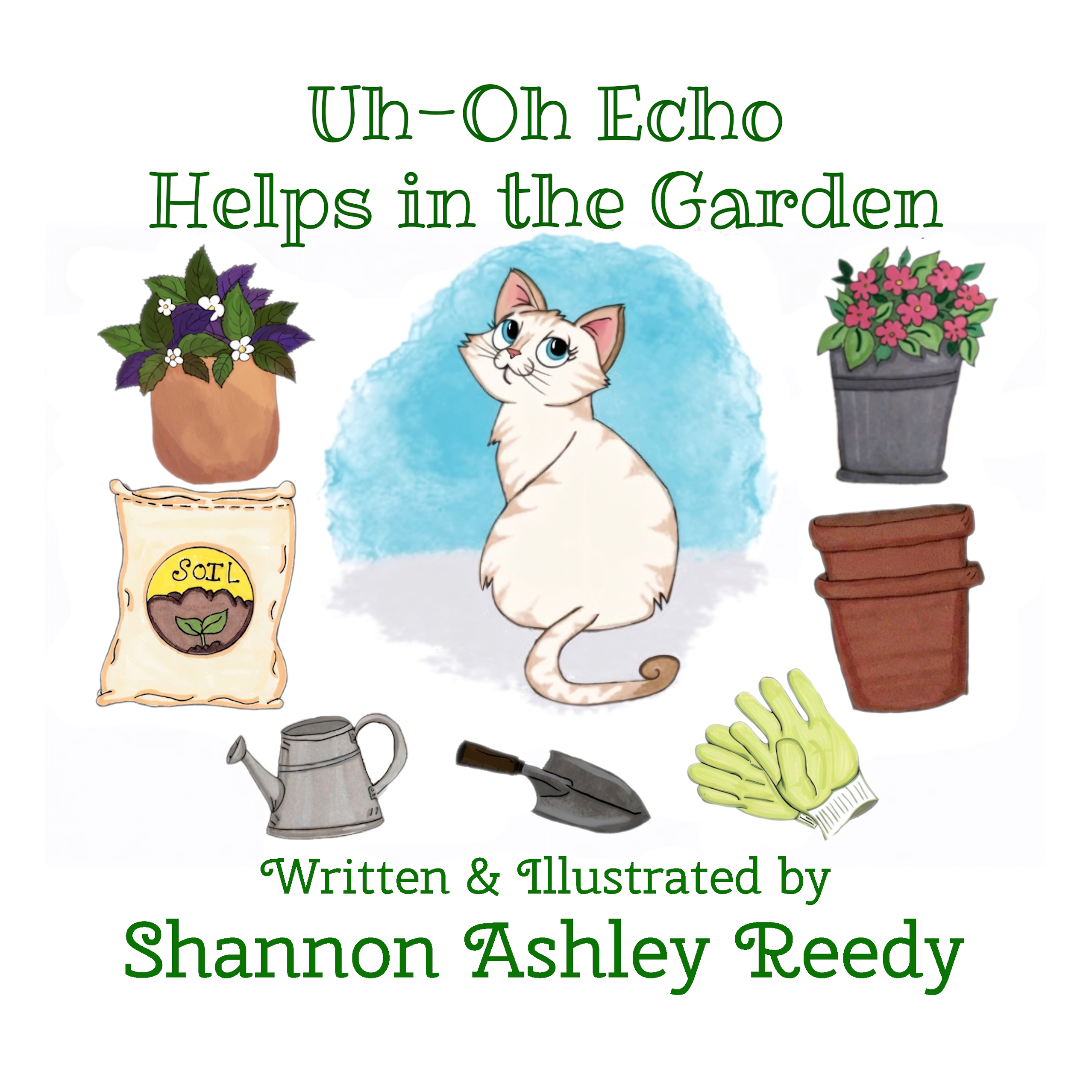 Uh-Oh Echo Helps in the Garden