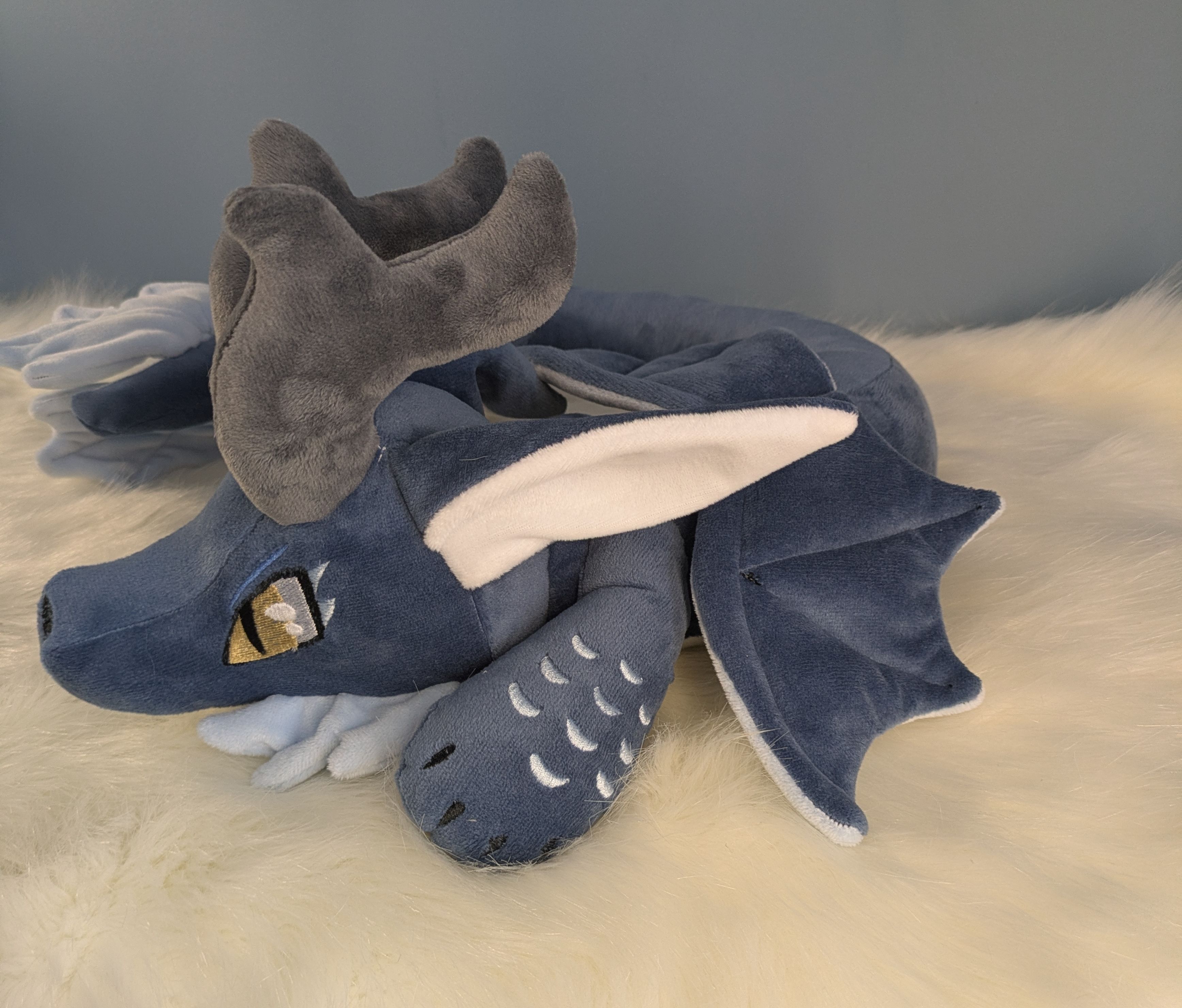 Peluche Tour de cou bleue 