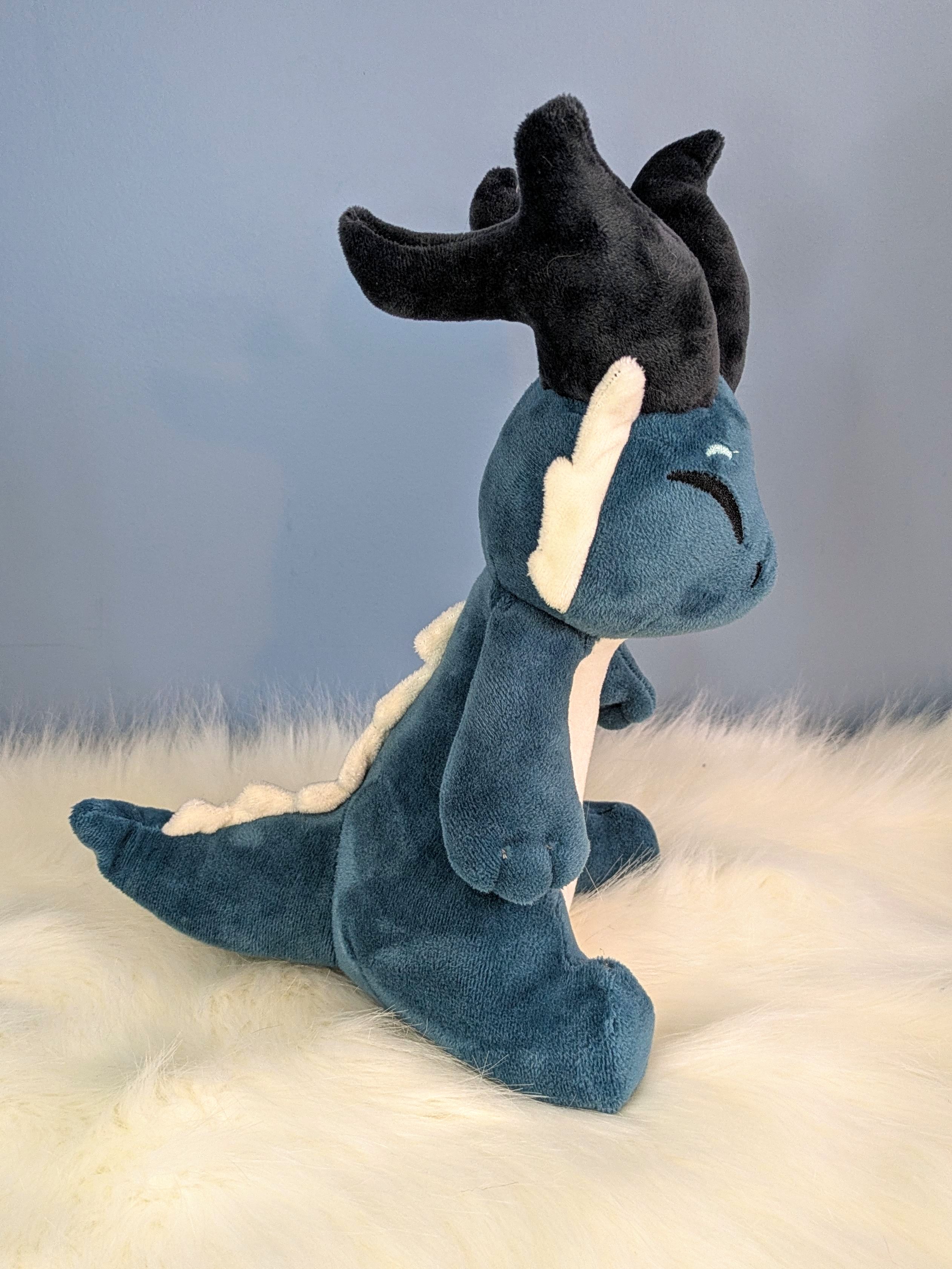Peluche Dragon assis vert 