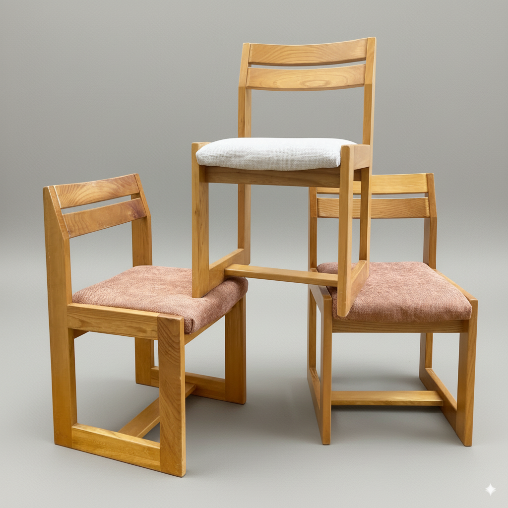 Chaises Maison Regain – Sculpturales & solaires : Blanc cassé ou Rouille