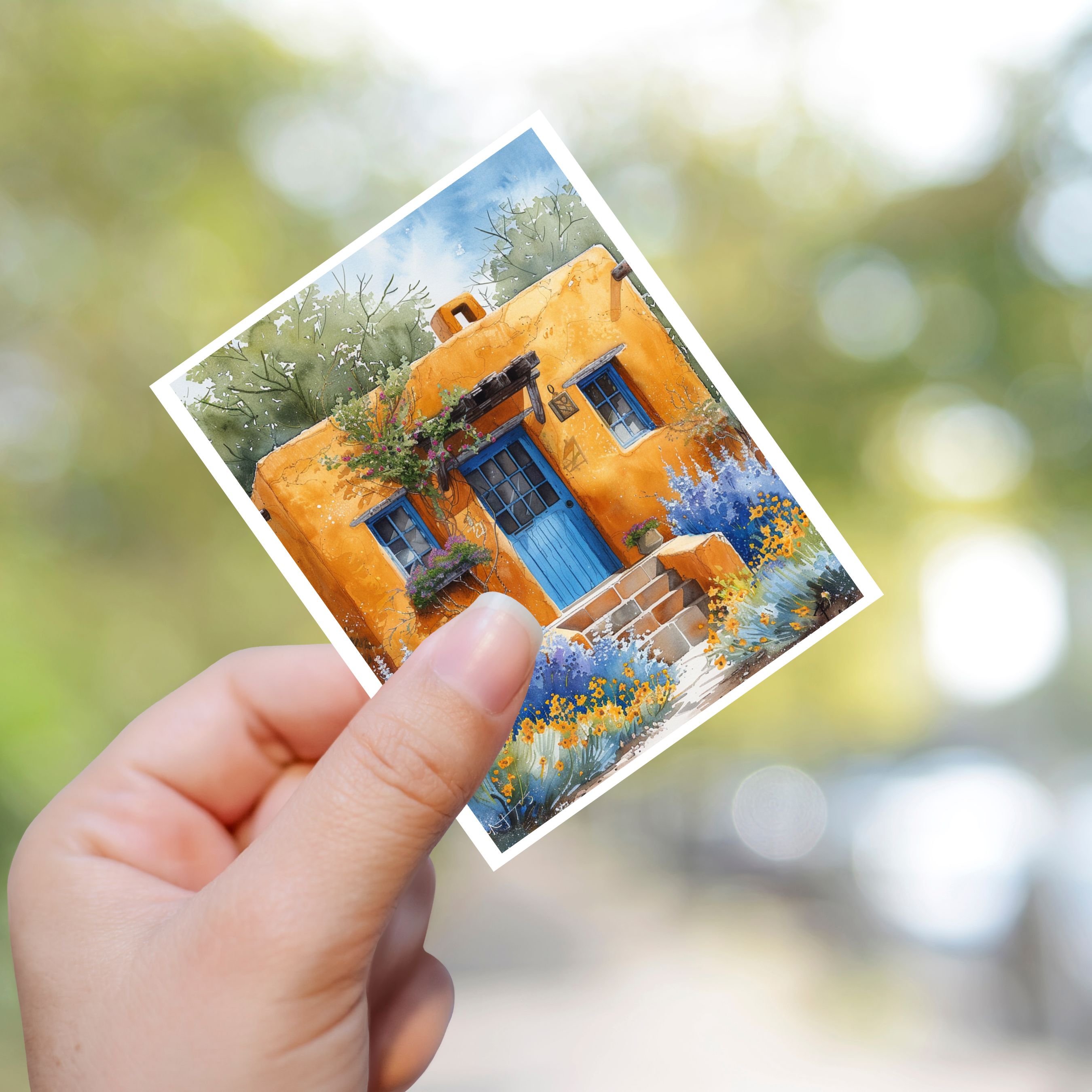 The Soul Of Santa Fe, A Doorway To Family Vinyl Handmade Sticker