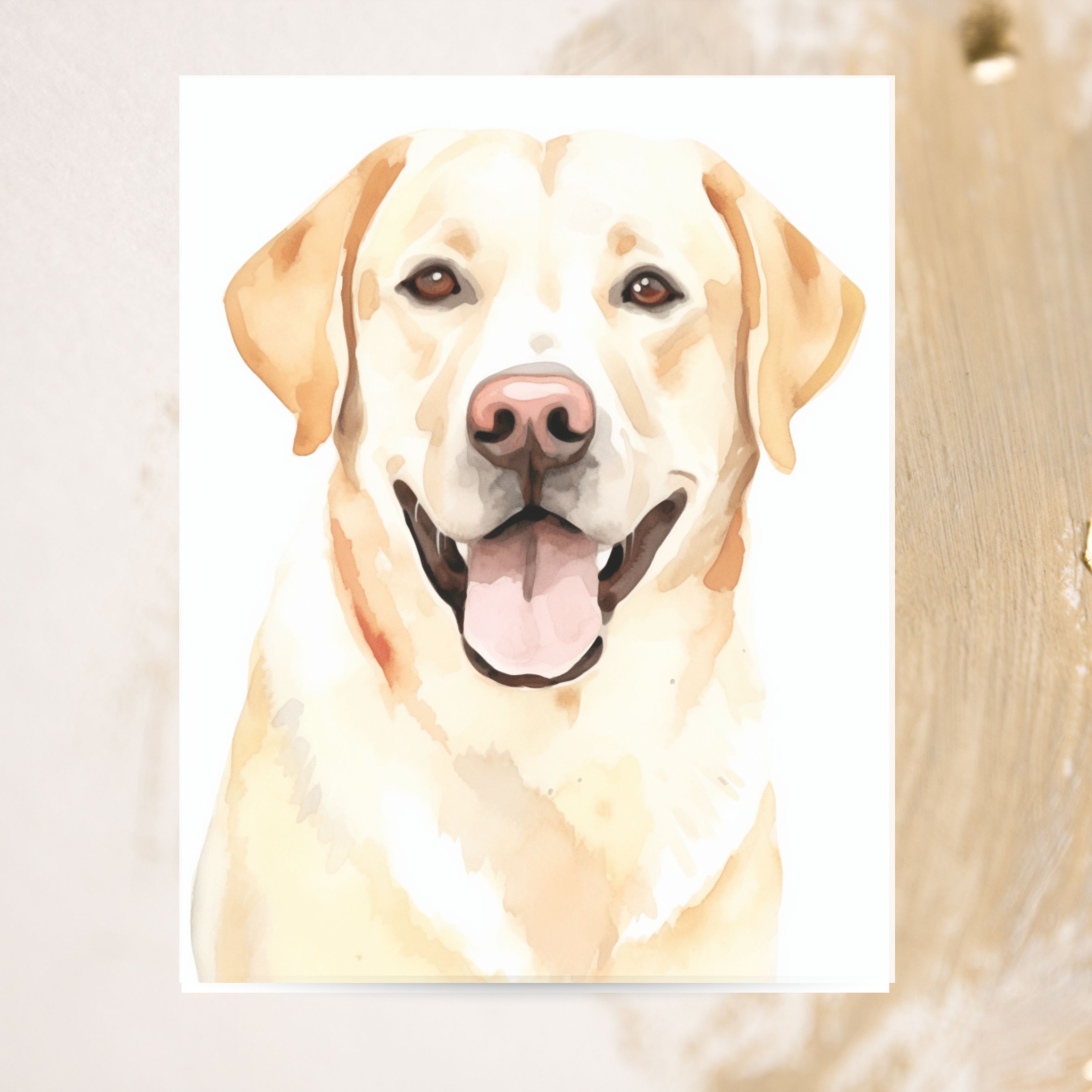 Labrador Retriever Card  Dog Lover Greeting Card, Pet Parent Note Card, Pet Parent Keepsake, Watercolor Note Card Greeting, Thank You, All Occasion, Birthday Card, Invitations