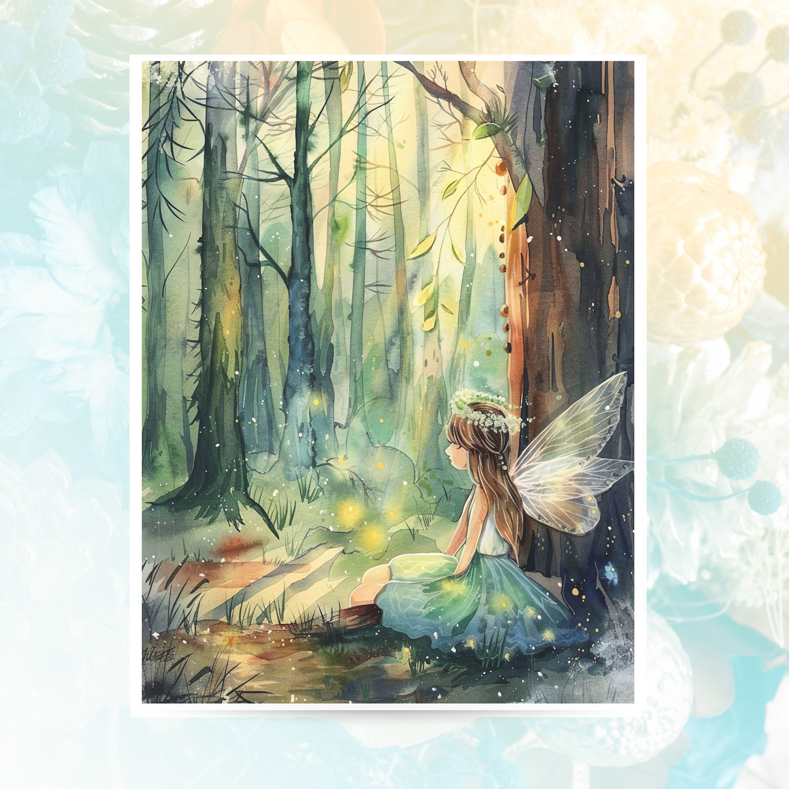 Woodland Fairy, 2nd In Series, Note Card Greeting, Thank You, All Occasion, Birthday Card, Invitations