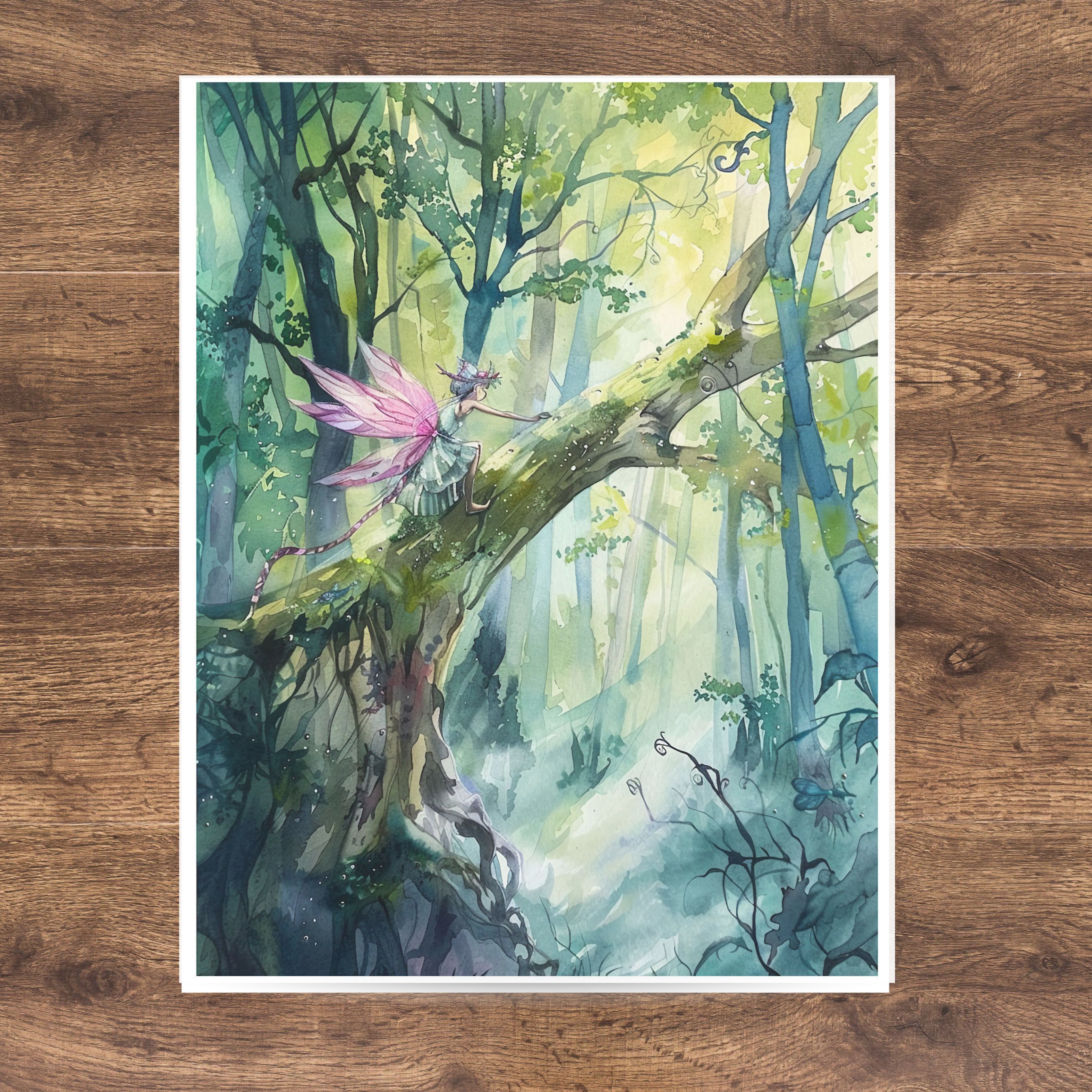 Woodland Fairy, 4th In Series, Note Card Greeting, Thank You, All Occasion, Birthday Card, Invitations