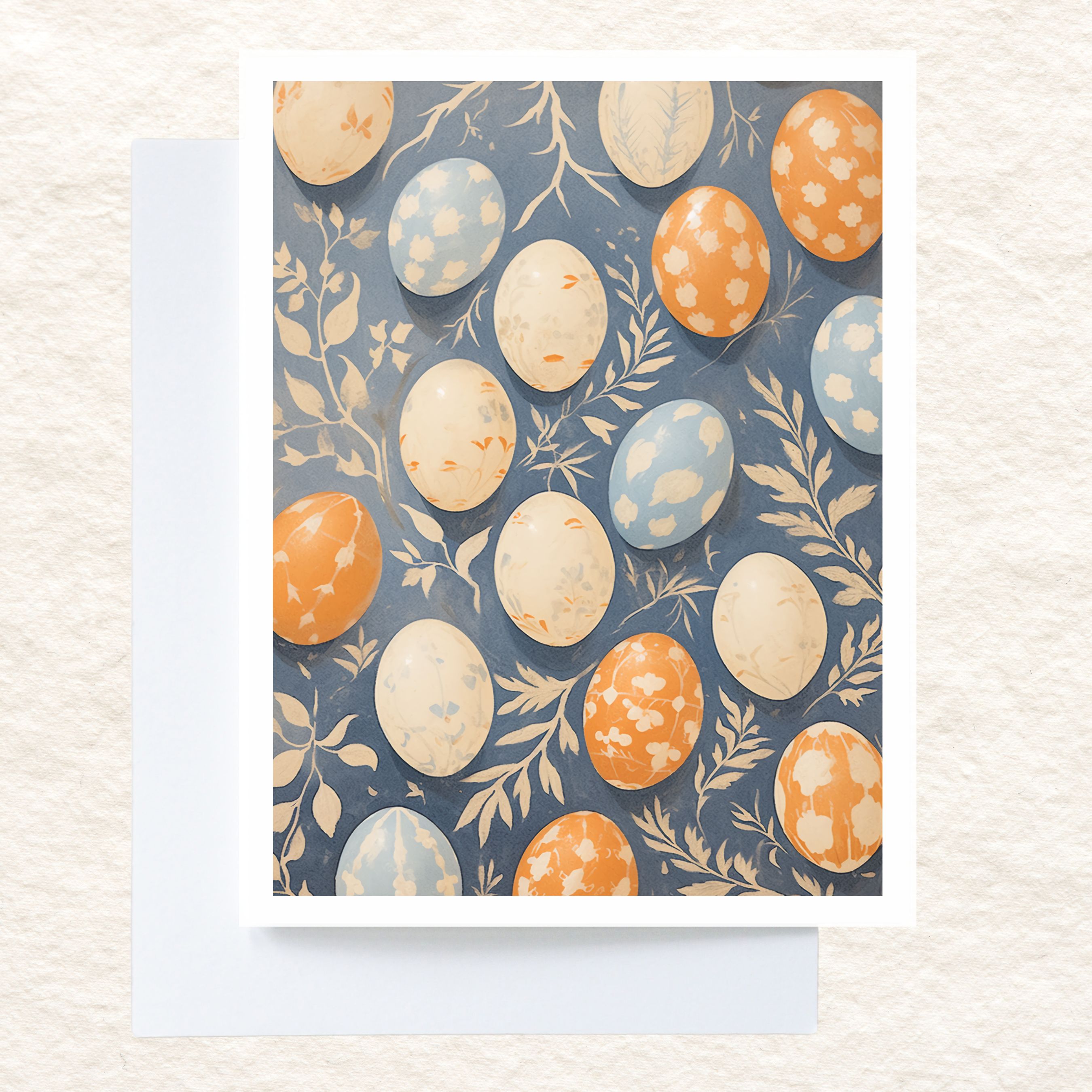 Painted Eggs Greeting Card, 1st In Series, Watercolor, Note Card Greeting, Thank You, All Occasion, Birthday Card, Invitations