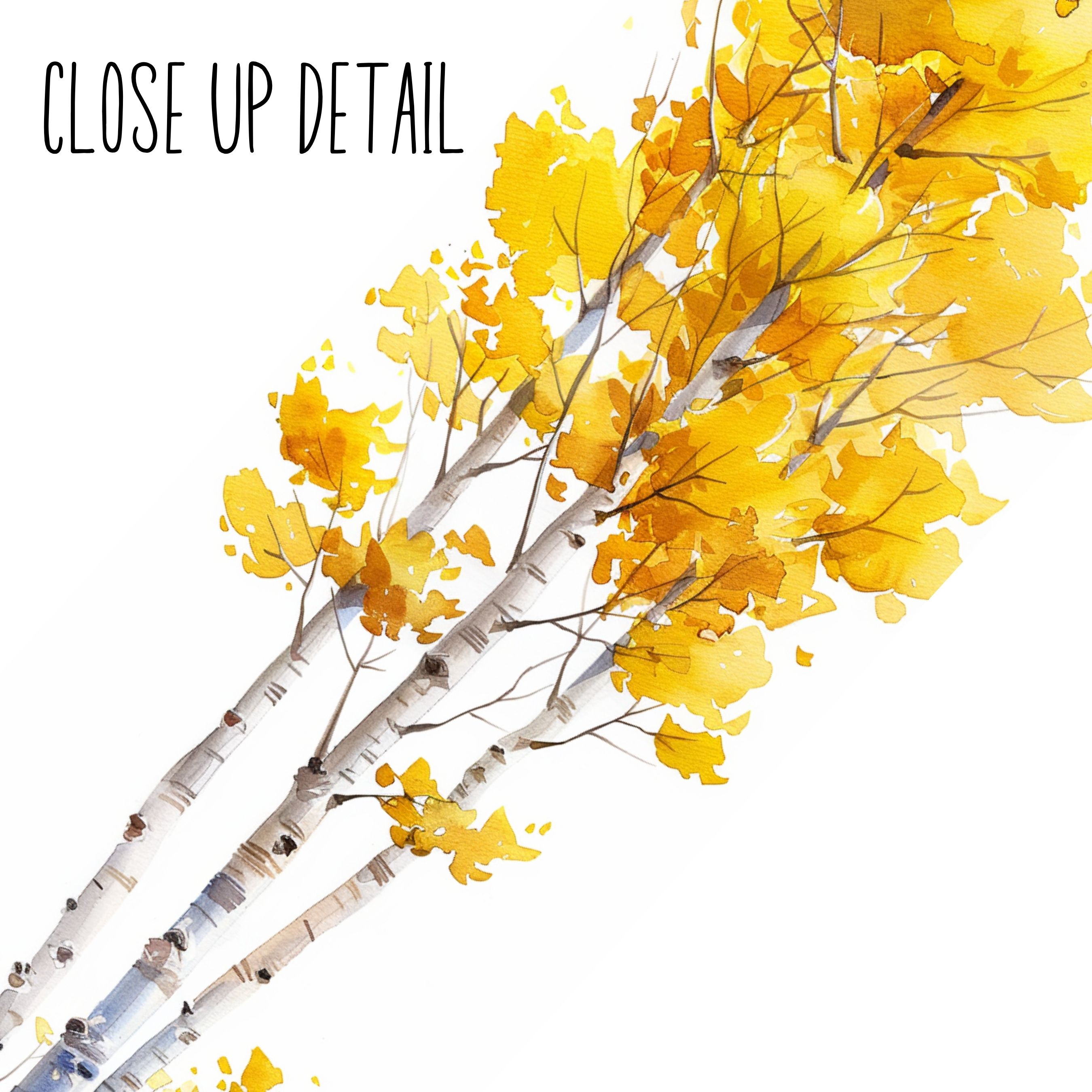 Quaking Aspen Tree Bookmark, Watercolor Unique Handmade Bookmark, Autumn Enthusiast Gift, Serene Nature Bookmark, Laminated Bookmark