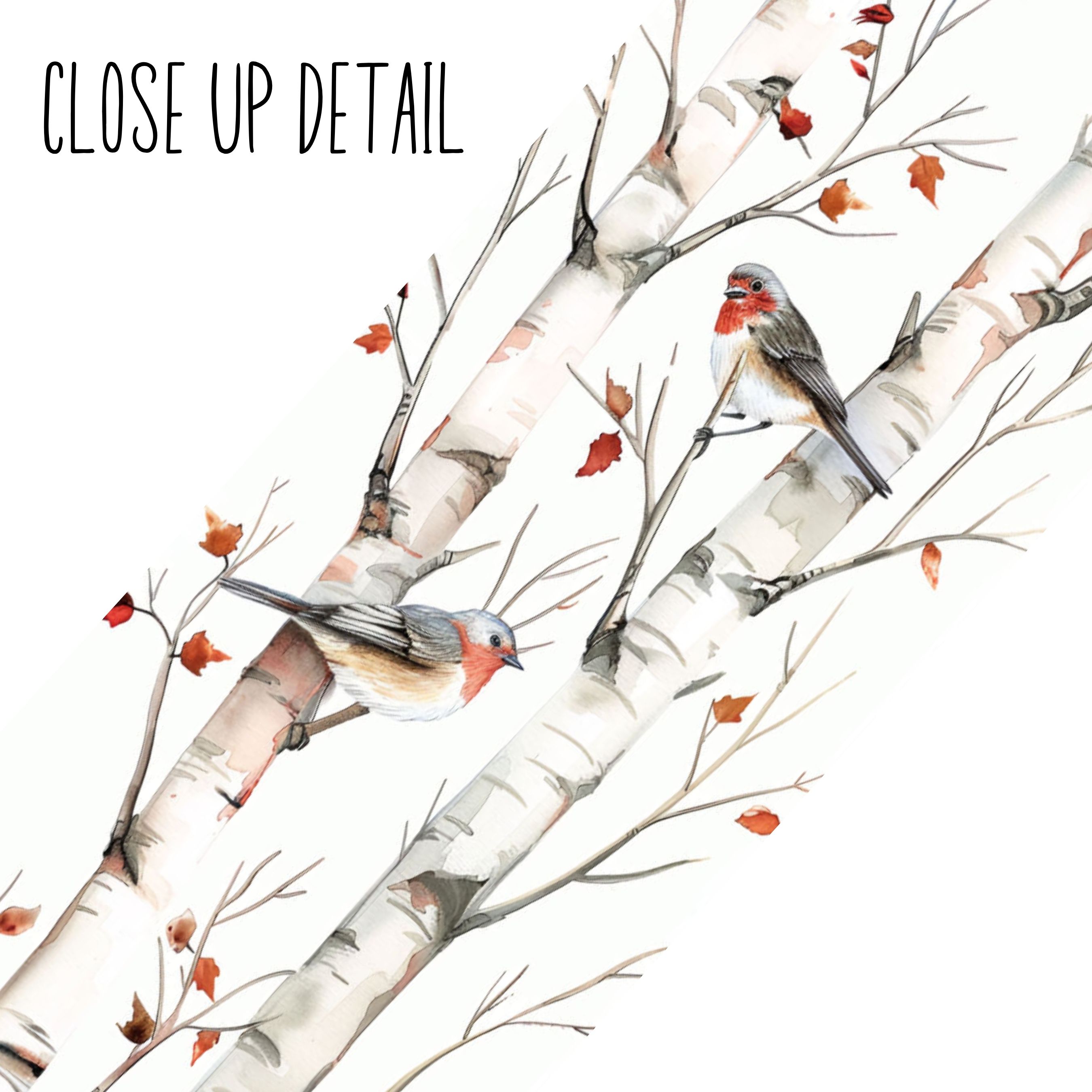 Birch Trees and Birds Bookmark, Watercolor Handmade Bookmark, Book Lover Gift, Nature Inspired, Birdwatcher Special, Laminated Bookmark