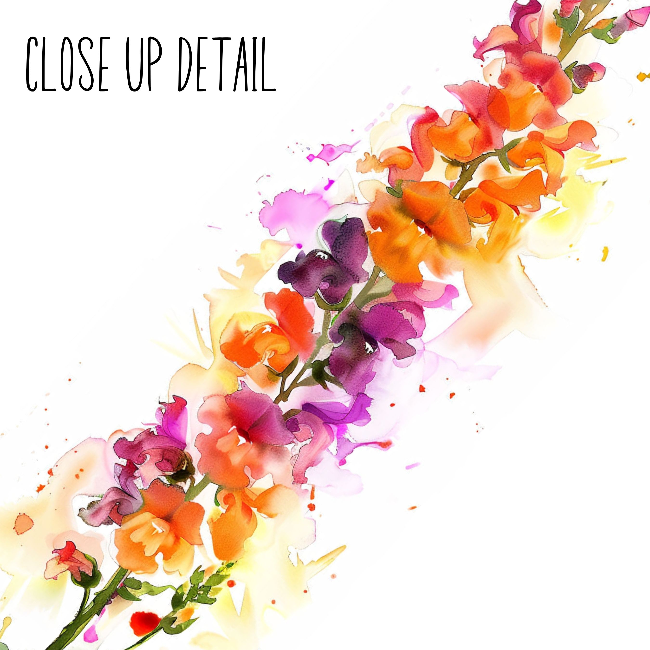 Watercolor Snapdragon Bookmark, BookTok Lovers, Botanical Art, Vibrant Flower Print, Nature Inspired, Delicate Blooms