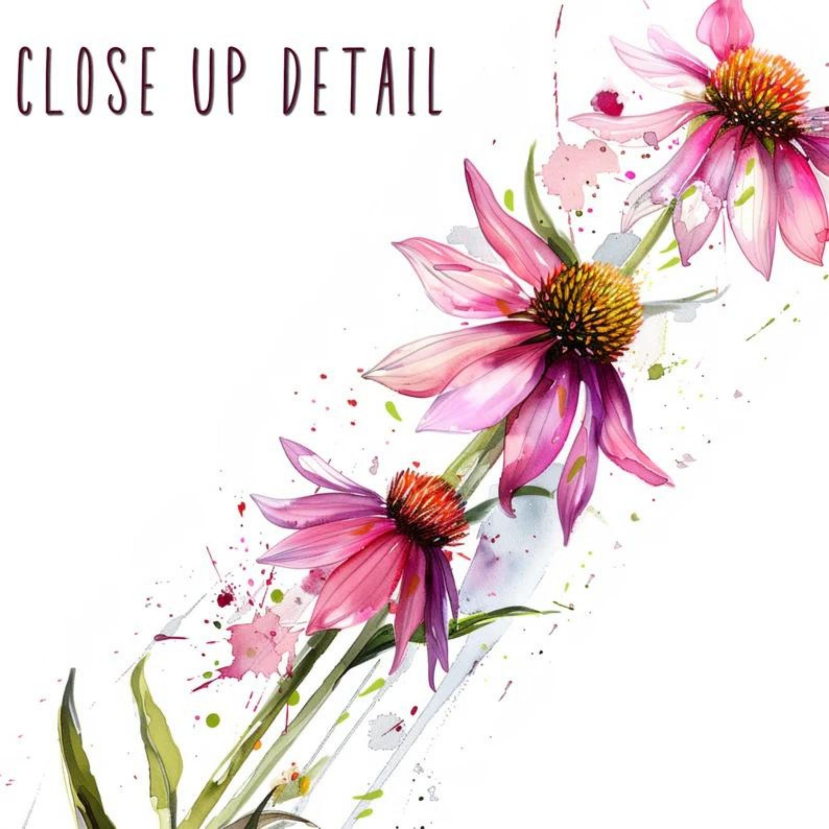 Watercolor Pink Coneflower, Echinacea Print, Botanical Bookmark, Floral Design, Nature Inspired, Delicate Pink Blooms