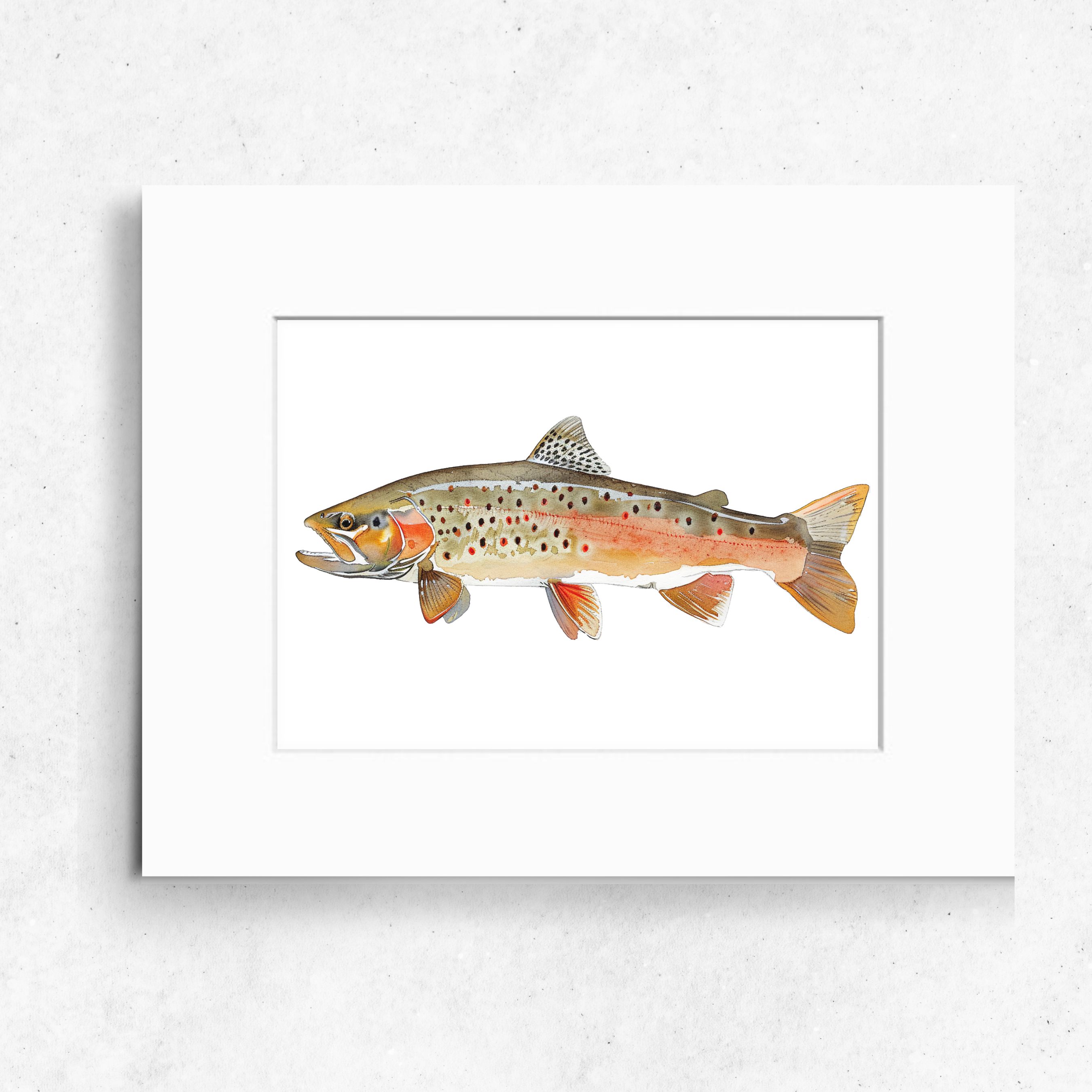 Majestic Waters Colorado River Cutthroat Trout, High Quality Art Print, Watercolor Wildlife Painting, Marine Life Painting, Original Art