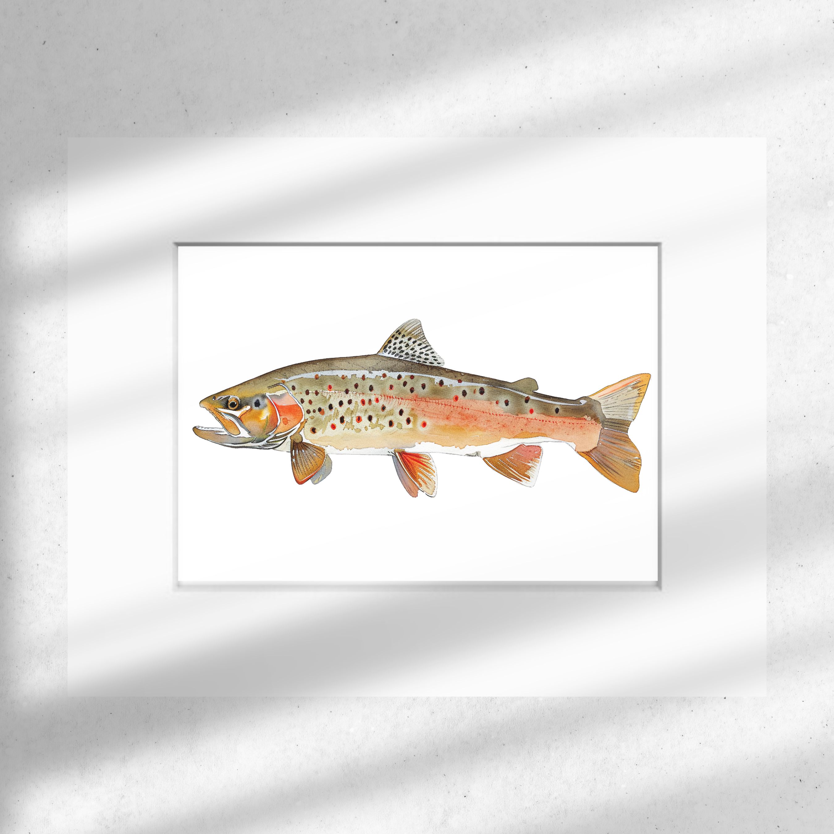 Majestic Waters Colorado River Cutthroat Trout, High Quality Art Print, Watercolor Wildlife Painting, Marine Life Painting, Original Art