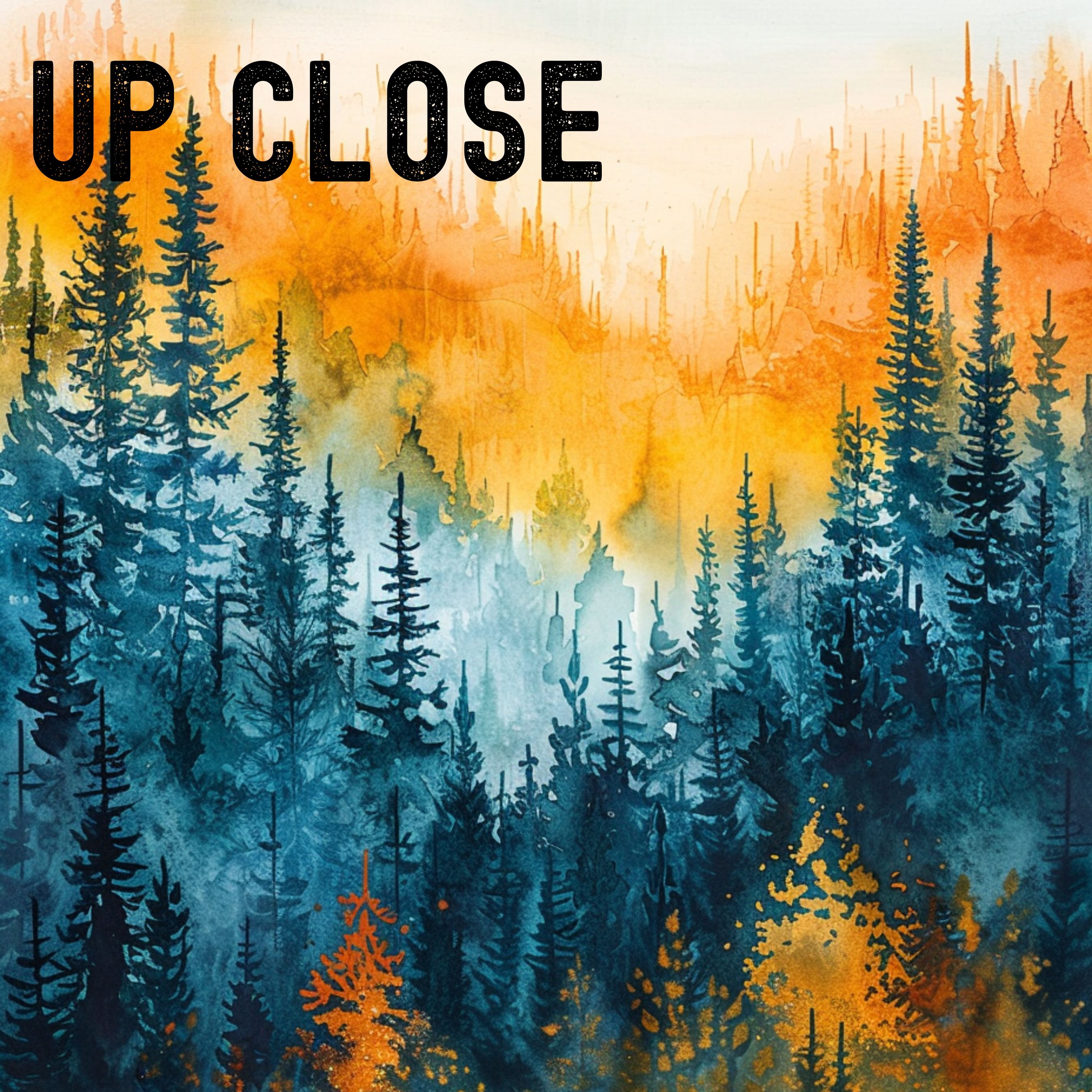 World On Fire Watercolor Art Print, Climate Change Symbolism, Nature Home Decor, Watercolor Art Print, Original Artwork