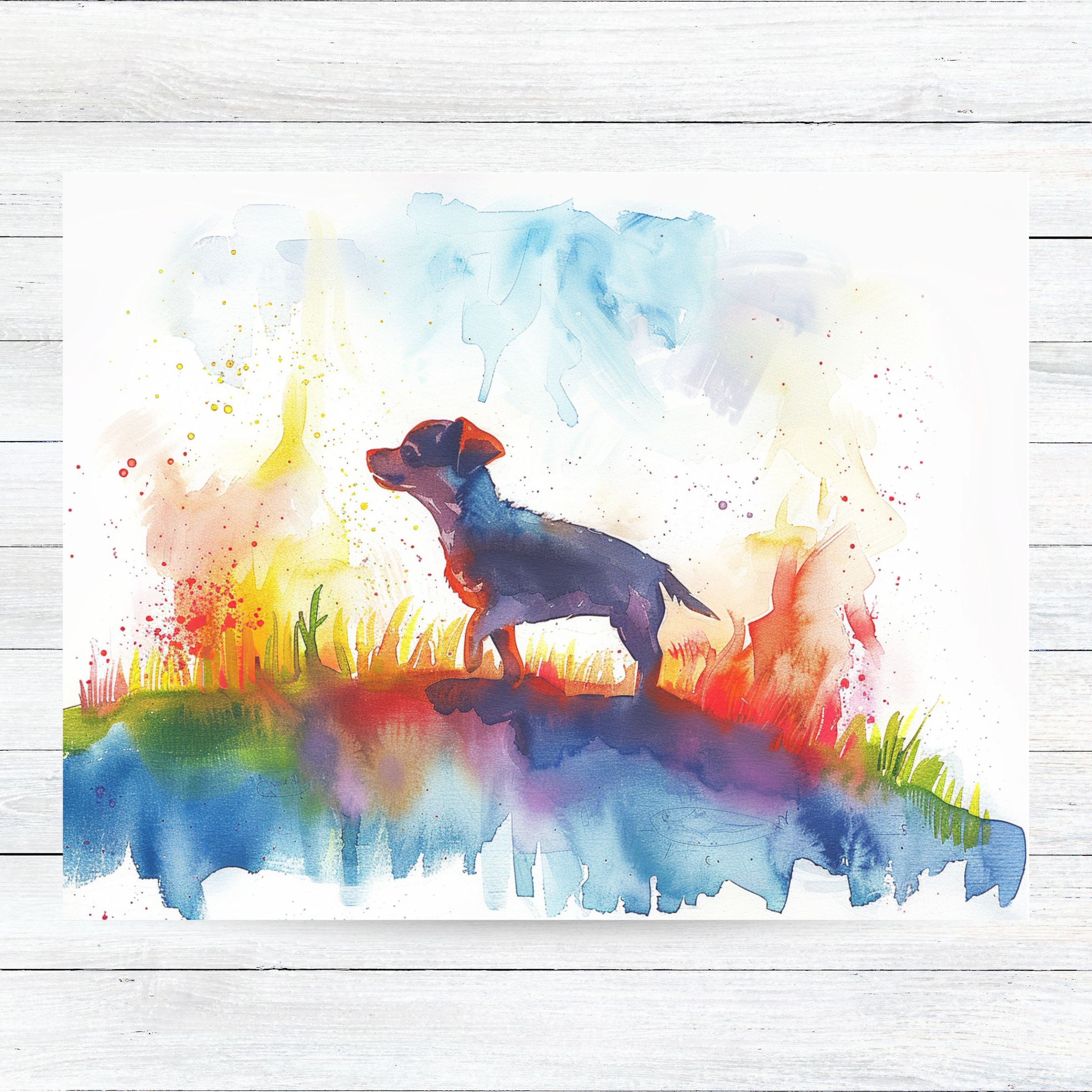 Chihuahua Rainbow Bridge Sympathy Card, Pet Loss Card, Dog Memorial Card, Comforting Greeting Card, Handmade Card