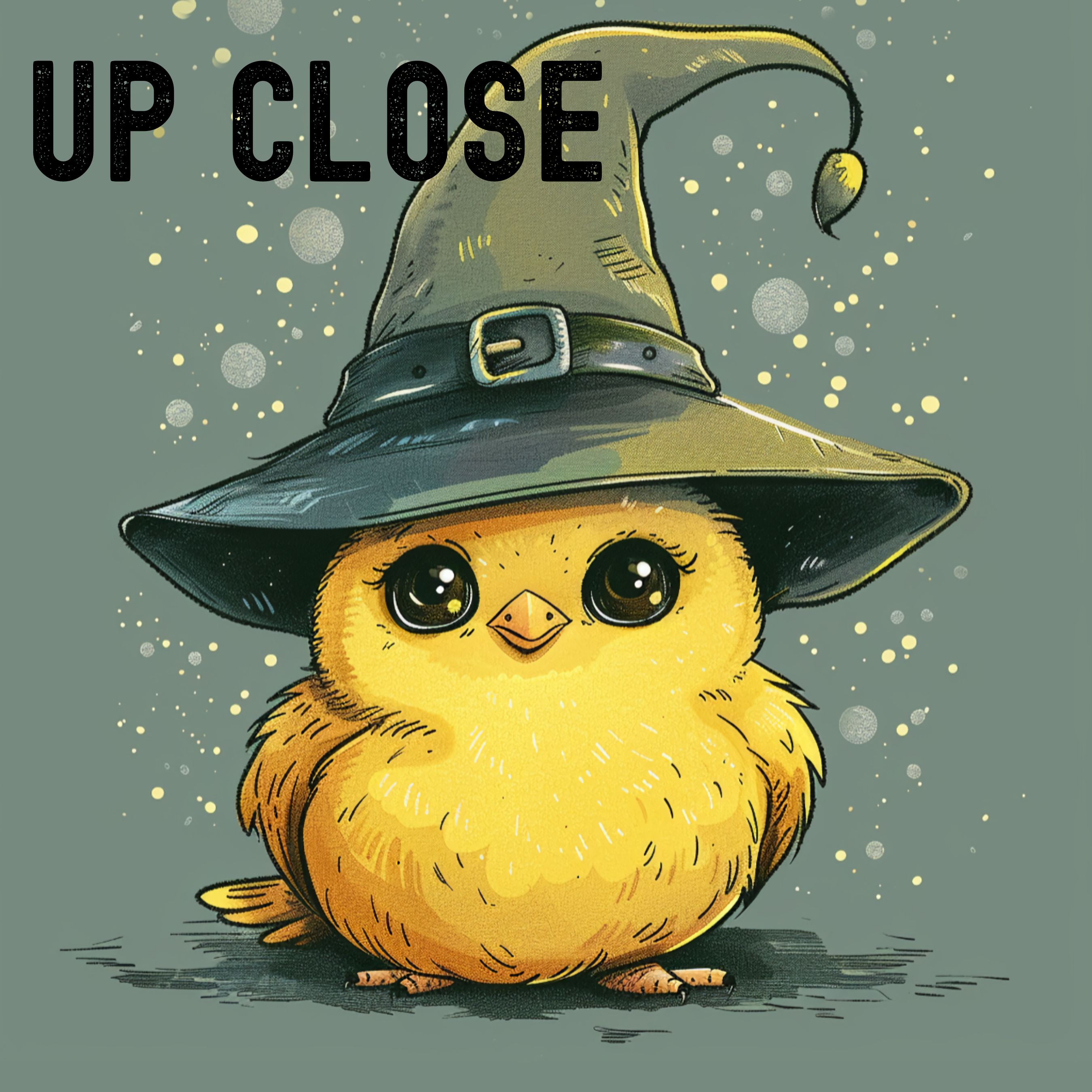 Stumbly, The Adorable Clumsy Little Wizard Art Print, Original Art, Animal Wall Art, Watercolor Print, Halloween Home Decor, Elegant Art